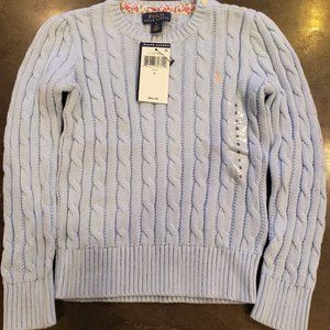 BRAND NEW!! Girls (Size 6) Blue Polo Sweater